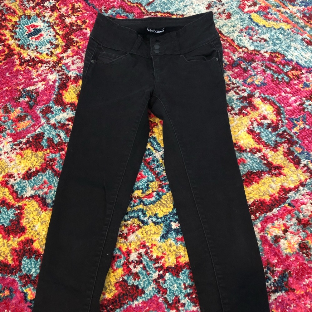 Fashion Nova black skinny jeans